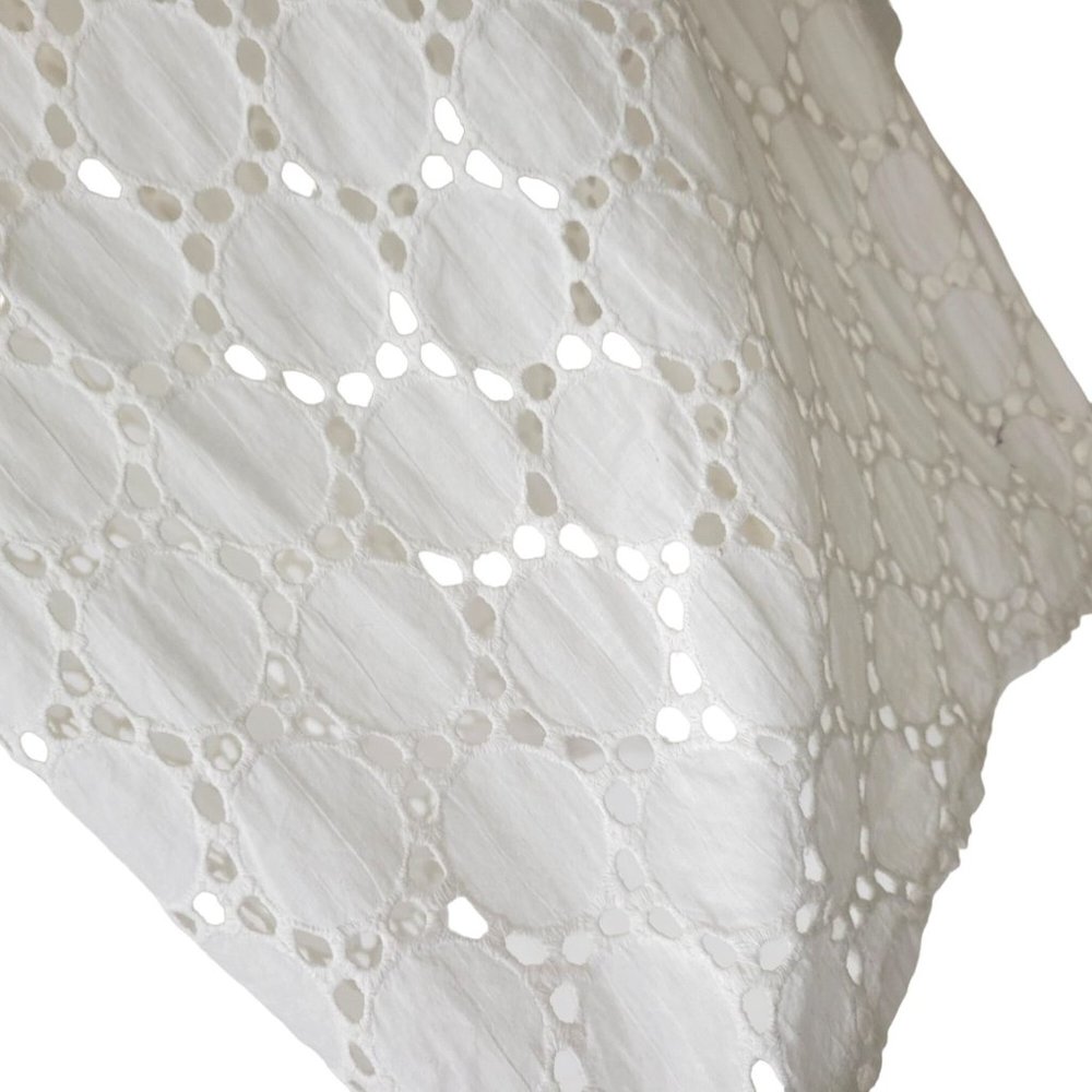 Jordon Taylor White Cotton Eyelet Swim Cover Up - Picture 5 of 6